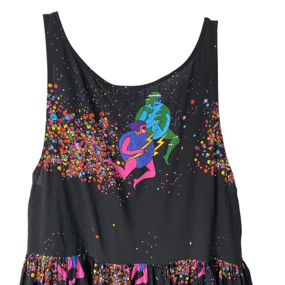 Nooworks Naomi Cosmic Ladies Black Sleeveless Dress NWTs size medium - Picture 6 of 9